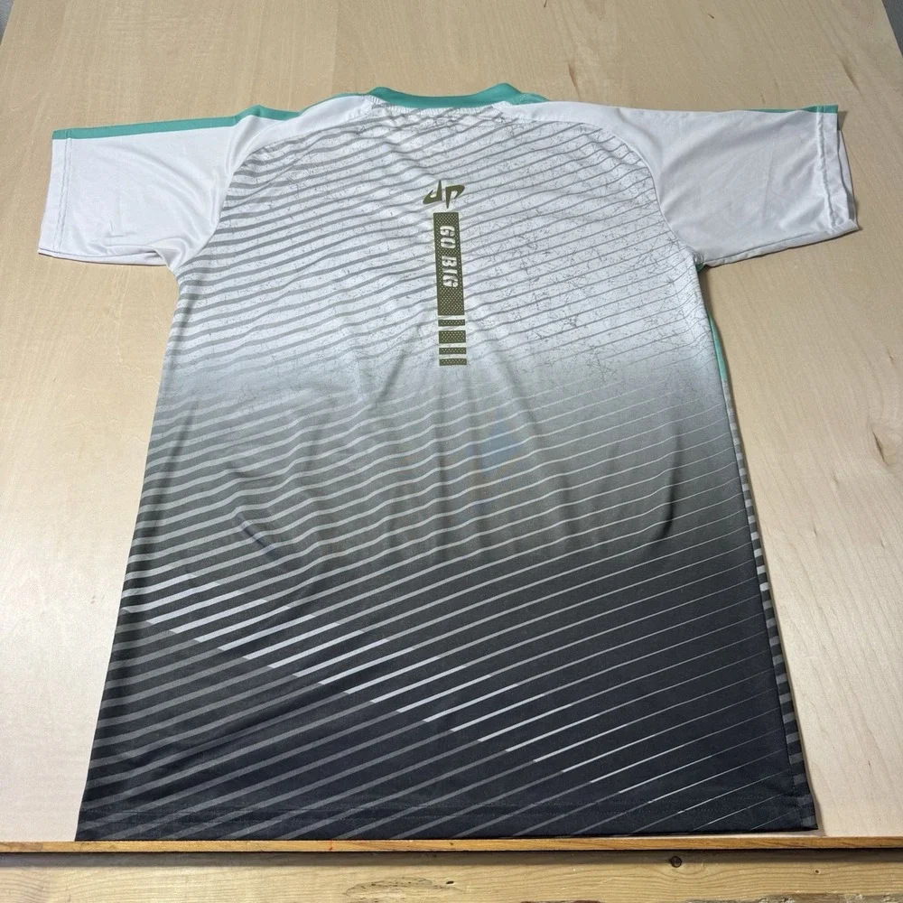 Dude Perfect Battles Soccer Jersey Shirt Size Mens Small Reflective Short Sleeve